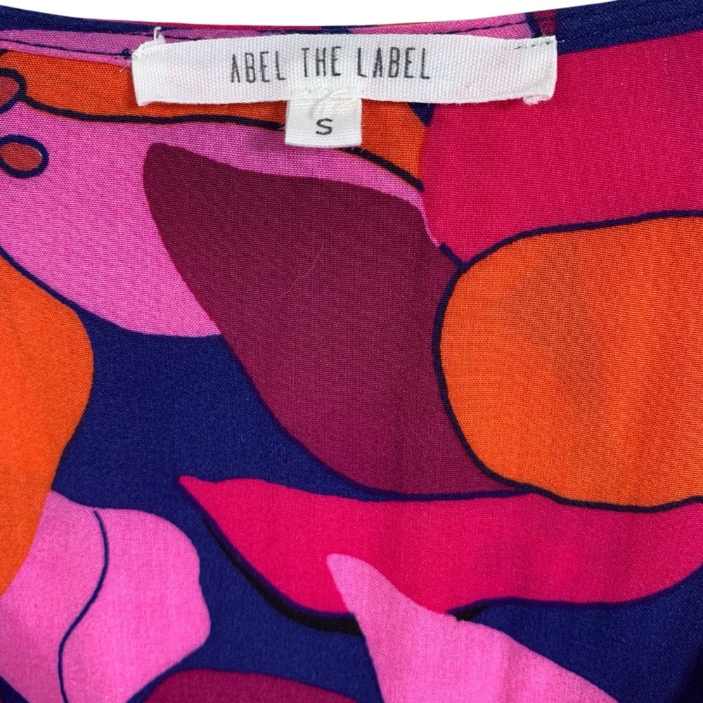 ABEL THE LABEL Vibrant Pink and Orange Women's Dress size small - Picture 2 of 16